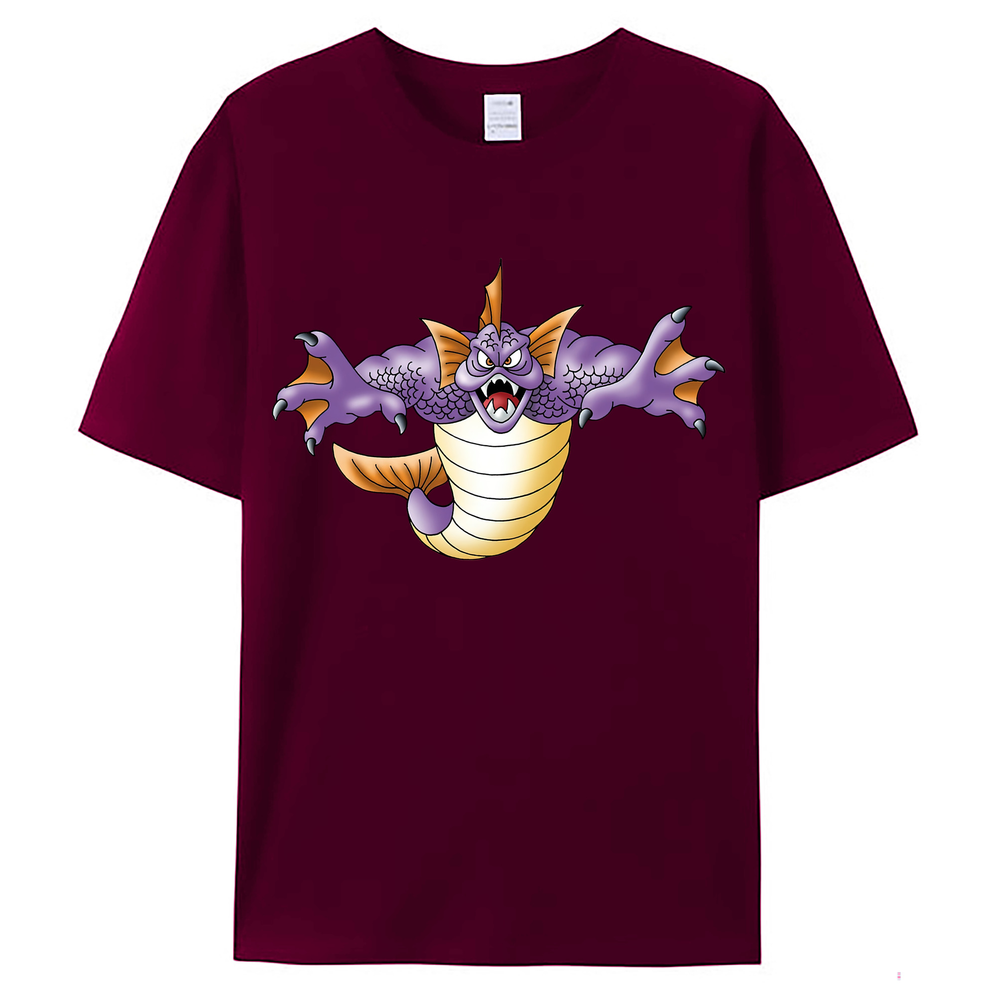 （画像用） ドラゴンクエスト Doragon Kuesuto Dragon Quest レディースカジュアルプリントTシャツ（綿100％）